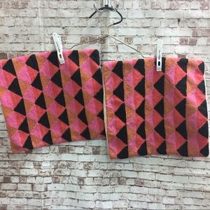 2 Urban Outfitters Boho Wool Knit Pillowcases